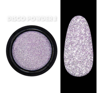 Disco powder №2 - Світловідбивна втирка Designer - Бузкова