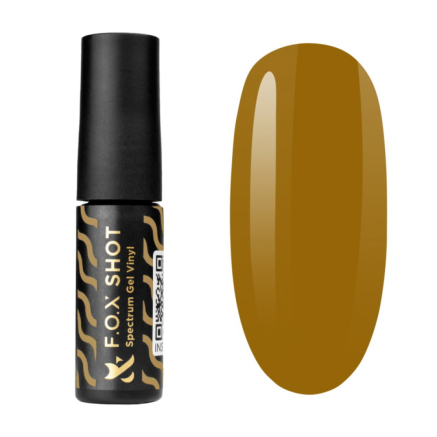 Гель-лак F.O.X Shot Spectrum Gel Vinyl 017 Collapse коричневий хакі. 5 мл (2100994249053)