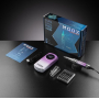 Фрезер Мокс IX10 (Gradient Purple) на акуммуляторі 45 000 об/хв. та 35 W. для манікюру та педикюру