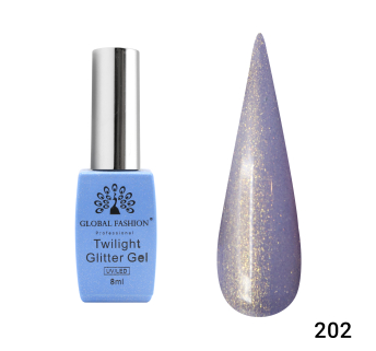 Гель лак Twilight Glitter 8 мл, 202