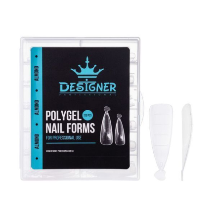 Polygel Nail Forms (Almond) - Верхні форми Designer