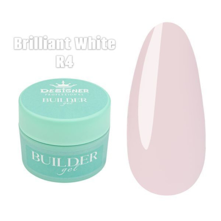 Builder Gel 15 мл., Designer (Моделюючий гель) R4 Brilliant White