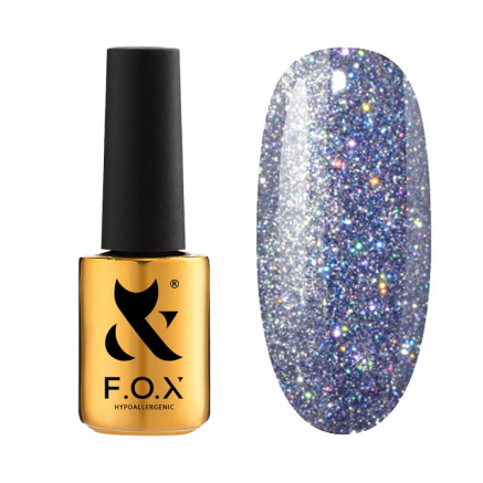 База с эффектом кошачий глаз F.O.X Base Flash Cat Eye 003. сиреневое серебро. светоотражающая. 7 мл (2100994277056)