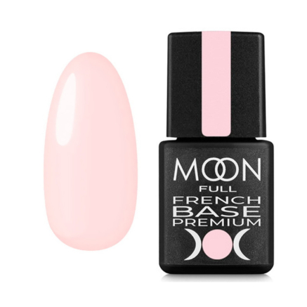 База Moon Full French Base Premium 034. бело-бежевый светлый. 8 мл (5908254191831)