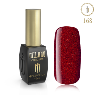 Гель лак MILANO 10ml № 168 (Искристый гранат)