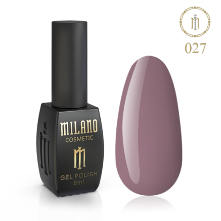 Гель лак MILANO 8 мл № 027 (Огненная сиенна)