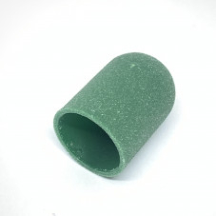 Ковпачки абразиву для педикюру, 13*19 мм, #100, green 1 шт.