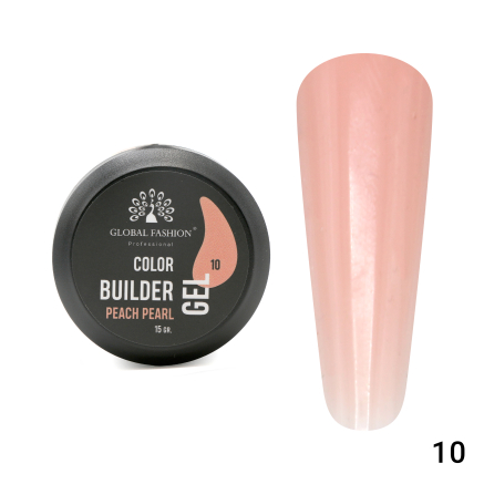 Гель для моделювання нігтів 15 гр, Color Builder Gel 10- Peach pearl