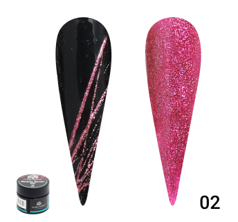 Гель паутинка Glitter Shiny, Global Fashion, 5 гр, 02