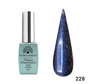 Гель лак Flakes Chameleon 8 мл, 228