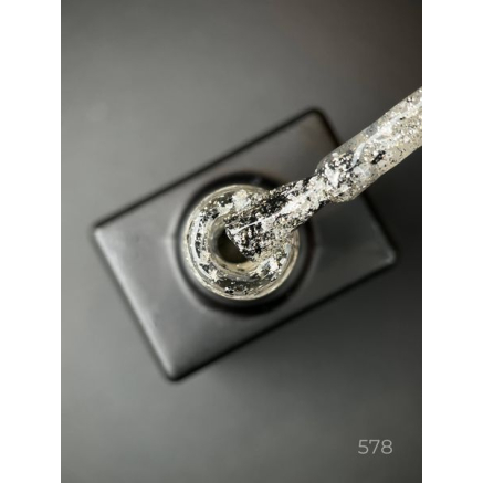 Гель лак Star gel 578 Designer (9мл.) - з пластівцями Юкі