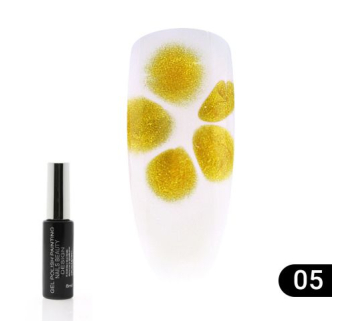 Гель лак Flowers Global Fashion, з ефектом розтікання (по мокрому), 8 мл 05