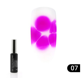 Гель лак Flowers Global Fashion, з ефектом розтікання (по мокрому), 8 мл 07