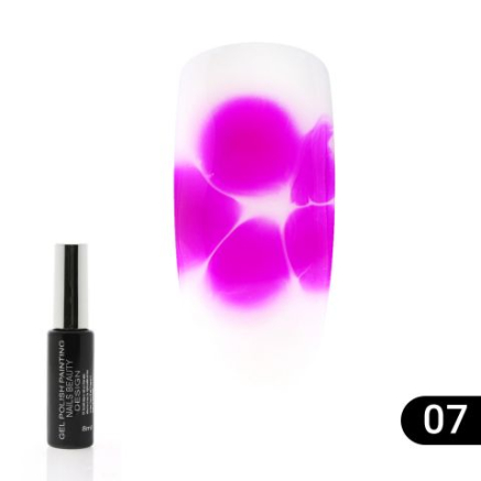 Гель лак Flowers Global Fashion, з ефектом розтікання (по мокрому), 8 мл 07