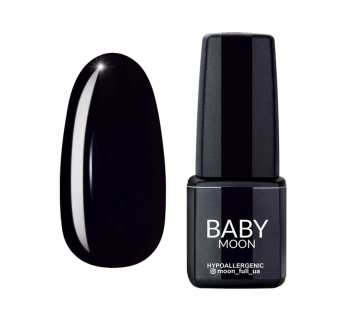 Гель-лак Baby Moon Midnight 007 глибокий чорний. 6 мл (5908254000324)