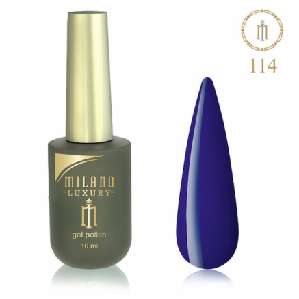 Гель лак MILANO LUXURY 10 мл № 114 (Полуночно-синий)