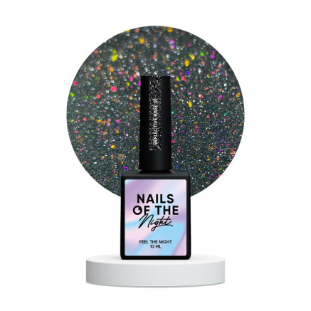 База камуфлирующая Nails Of The Night Reflective Base 01. серебро. светоотражающая. 10 мл (4820991654008)