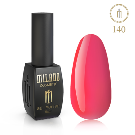 Гель лак MILANO 8 мл № 140 (Настурция)