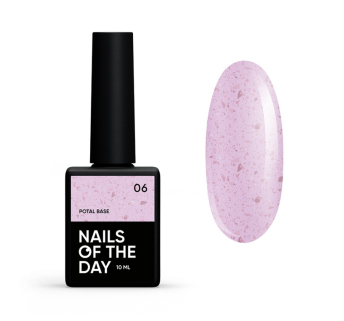 База камуфлирующая Nails Of The Day Potal Base 06. бледно-розовый с медной поталью. 10 мл (4825547640139)