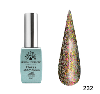 Гель лак Flakes Chameleon 8 мл, 232