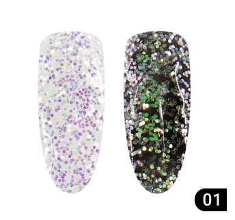 Глиттер гель хамелеон Global Fashion 5 гр, Glitter gel 01