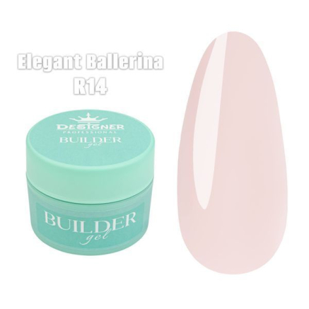Builder Gel 15 мл., Designer (Моделюючий гель) R14 Elegant Ballerina