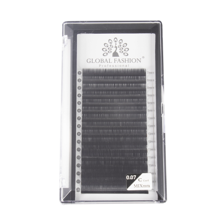 Набір стрічкових вій Global Fashion Premium Lashes мікс (7-12 мм) C 0.07