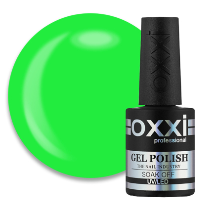 Гель-лак Oxxi Professional 358 неоново-салатовый. 10 мл (2100994238668)