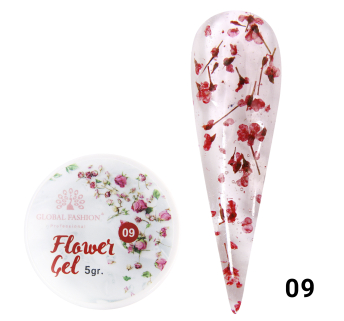 Гель с сухоцветами 5 гр, Flower Gel 09