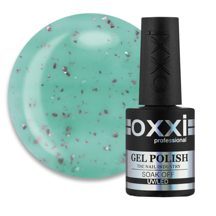 База камуфлююча Oxxi Professional Vineti Base 004. бірюзова мята з поталлю. 10 мл (2100994285679)