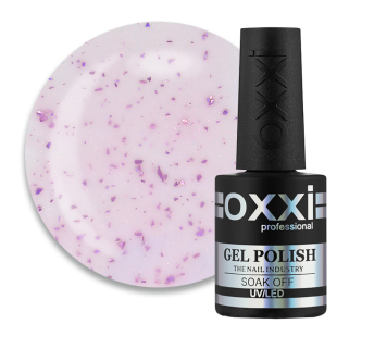 База камуфлирующая Oxxi Professional Lovely Base 005. розовый с розовой поталью и шиммером. 10 мл (2100994295821)