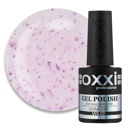 База камуфлююча Oxxi Professional Lovely Base 005. рожевий з рожевою поталлю та шимером. 10 мл (2100994295821)