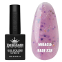 Кольорова база Miracle base Designer 238 (9 мл.) - з чорною, срібною та кольоровою поталлю