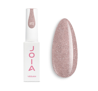 Гель-лак JOIA vegan 072 светоотражающий бежевый нюд с шиммерами 6 мл (4820259341398)
