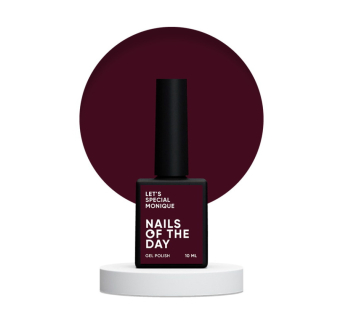 Гель-лак Nails Of The Day Lets Special Red Collection Monique темно-сливовый 10 мл (4822840000004)