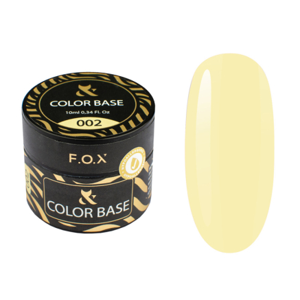 База цветная F.O.X Color Base 002. пастельный желтый. 10 мл (2100994243990)