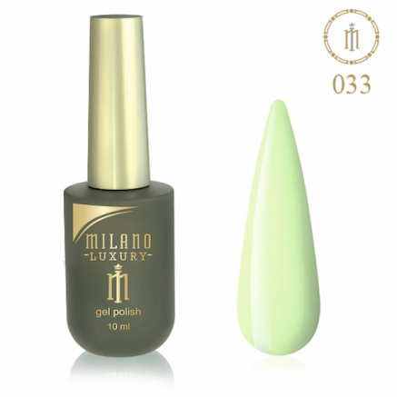 Гель лак MILANO LUXURY 10 мл № 033 (Желтый)