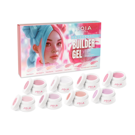 Набір моделюючих гелів Universal builder gel JOIA vegan, 8 кольорів