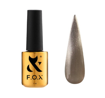 Гель-лак F.O.X Cat Eye Crystalline 003 полупрозрачный золотистый с мелким металлизированным шиммером 7 мл (2100994313914)