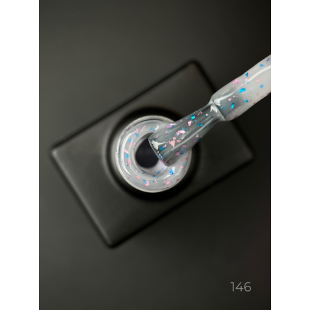 Базове покриття Smoothie Base 146 Designer (9 мл) - з дрібними шматочками фольги