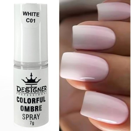Colorful Ombre Spray, 7 г. Nude C03 (Нюдовий) - спрей пудра Designer для створення омбре на нігтях