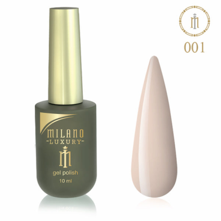 Гель лак MILANO LUXURY 10 мл № 001 (Пыльный опал)