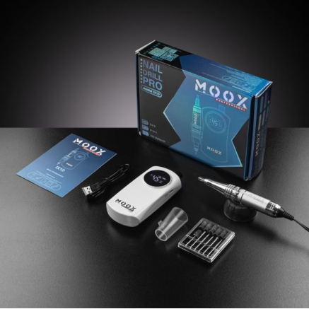 Фрезер Мокс IX10 (White) на акуммуляторі 45 000 об/хв. та 35 W. для манікюру та педикюру