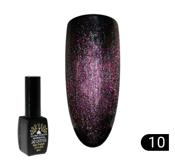 Гель лак котяче око 24D Galactic Global Fashion 8 мл, 10