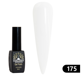 Гель лак BLACK ELITE 175 (white), Global Fashion 8 мл