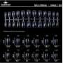 Fast gel tips №8 (Ballerina, small size) - Гелеві типси Designer