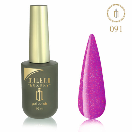 Гель лак MILANO LUXURY 10 мл № 091 (Крутой розовый Крайола)
