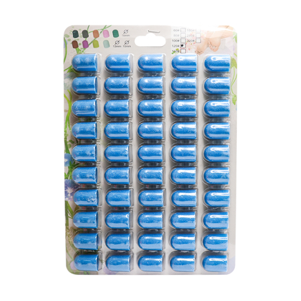 Ковпачки абразиву для педикюру, 13*19 мм #120, blue 50 шт.