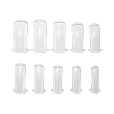 Багаторазові верхні форми для нарощування JOIA vegan Reusable Upper Nail Forms for extensions, 100 шт