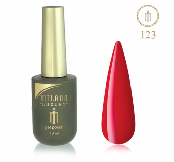 Гель лак MILANO LUXURY 10 мл № 123 (Ализариново-красный)